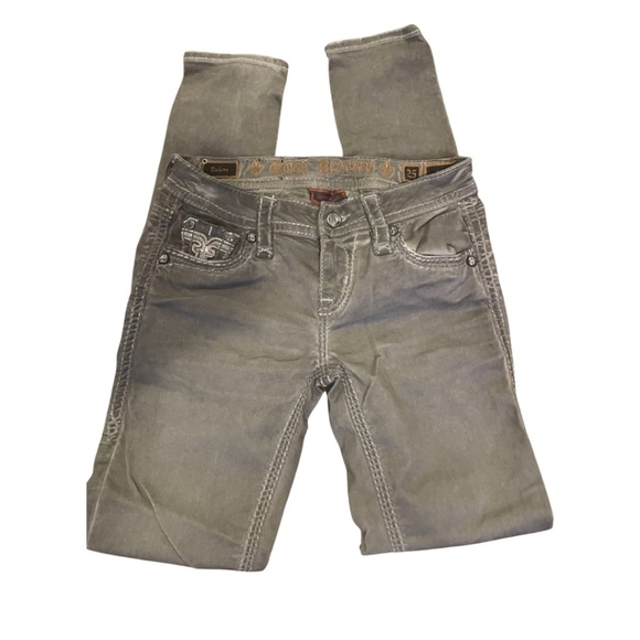 Rock Revival Women's Gray Skinny Denim Jeans - Picture 4 of 5